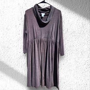 Motherhood maternity gray knee-length dress size L